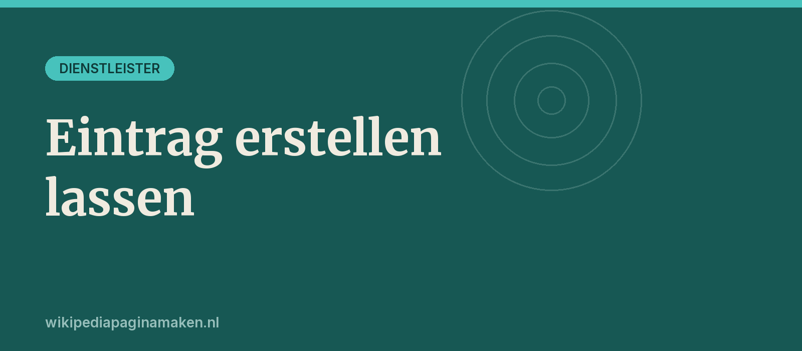 Wikipedia Eintrag erstellen lassen