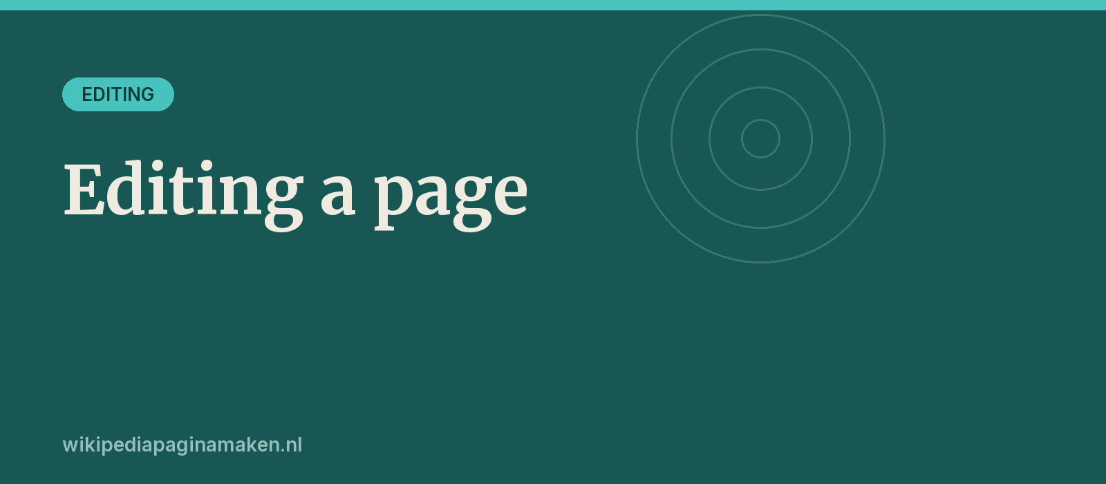 How to edit or update a Wikipedia page