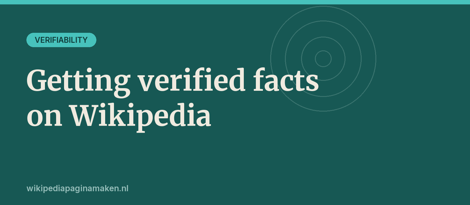 Getting verified facts onto a Wikipedia page