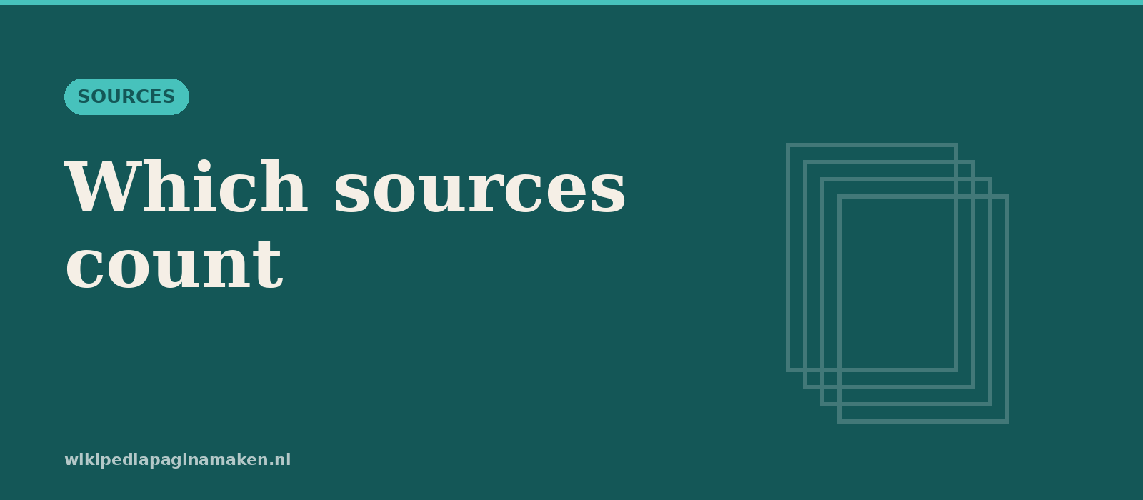 Which sources does Wikipedia accept