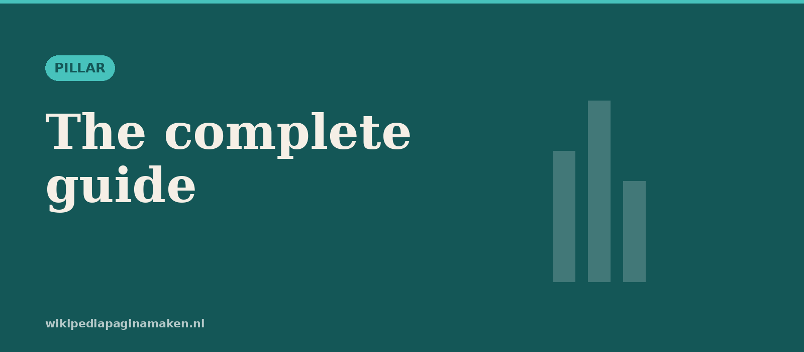 Wikipedia page creation — the complete guide