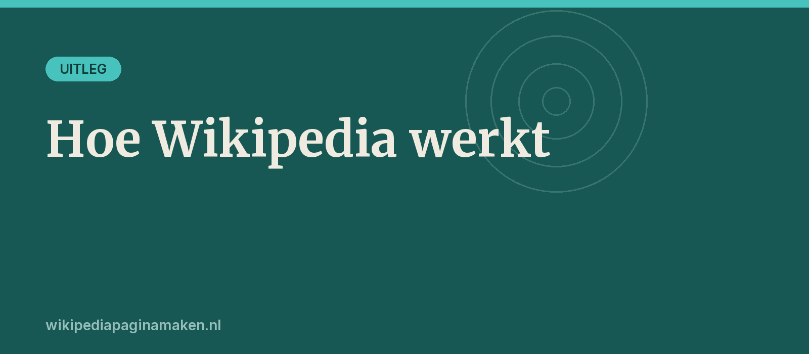 Hoe werkt Wikipedia