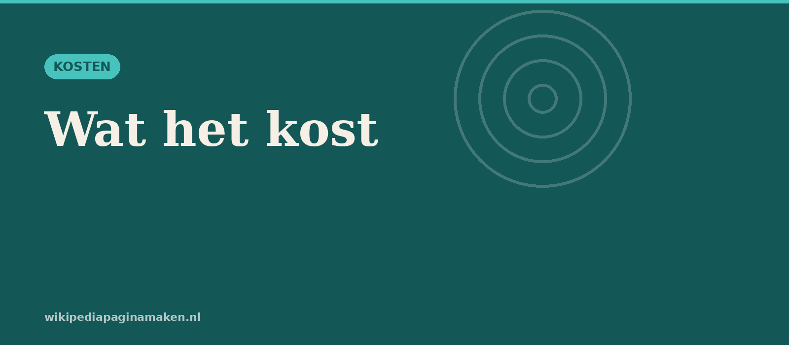 Wat kost een Wikipedia pagina